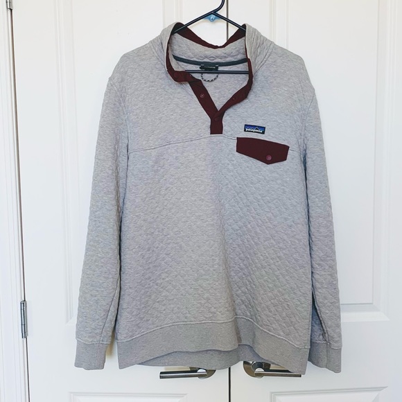 Patagonia Tops - Patagonia Cotton Quilt Snap-T Pullover Sweatshirt